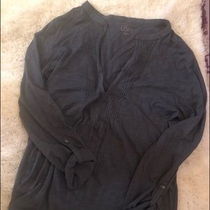 Grey Loft long sleeve blouse.
